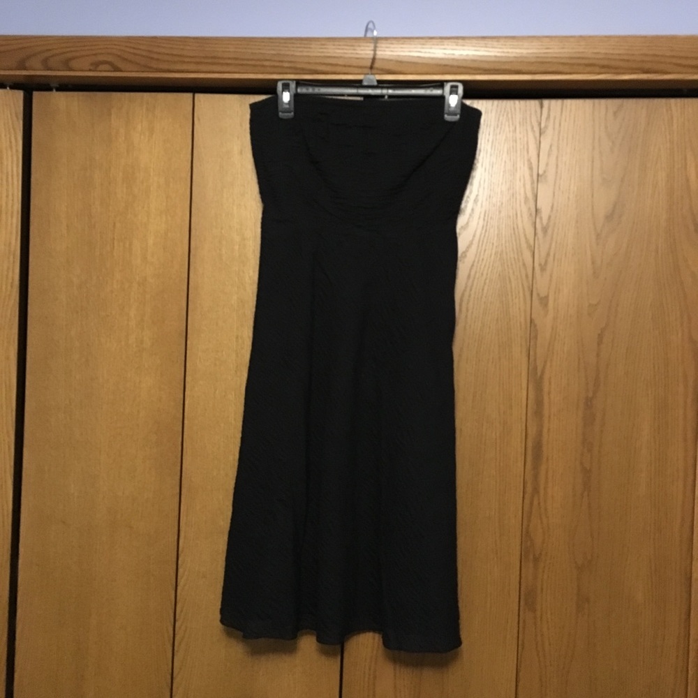 J Crew Size 4 Black Strapless Dress